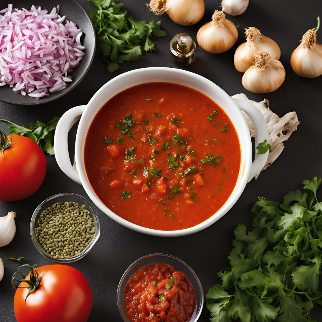 Ki'imak's Spicy Salsa Macha Tomato Soup